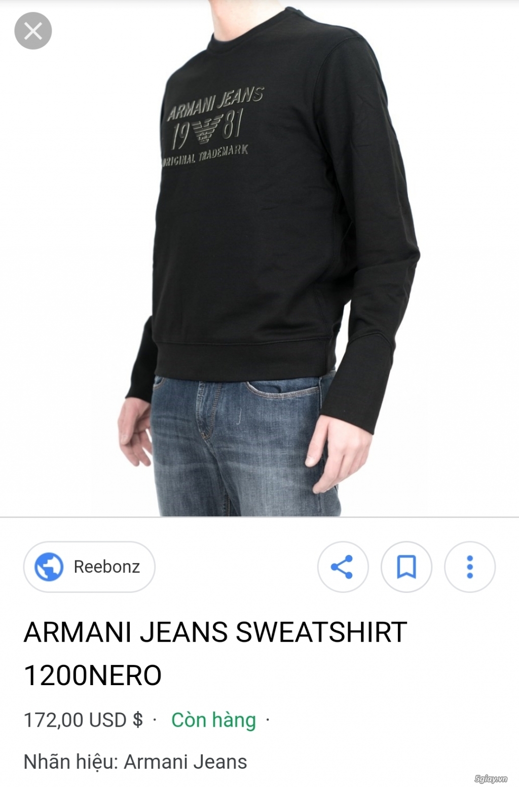 Thanh lý áo Armani, tôm mì xịn và áo khoác - 1
