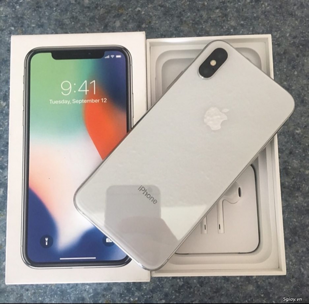 IPhone X 256GB silver TBH (VN/A) Fullbox New 100% chưa active