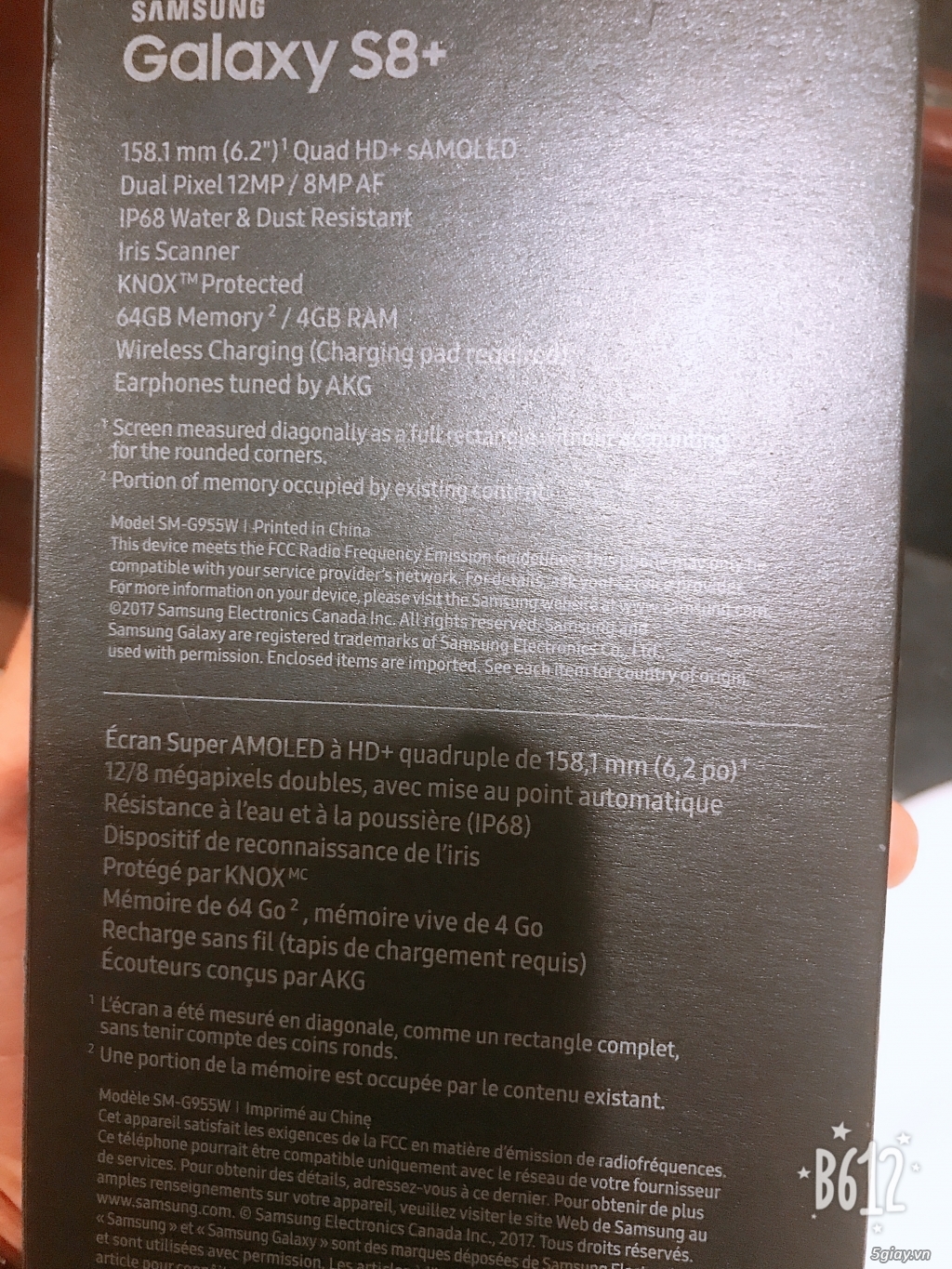 Samsung s8 plus 64g đen mới 100/100 - 2