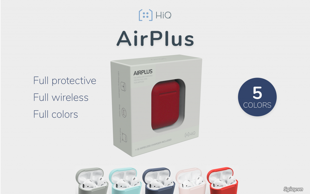 AirPlus - Vỏ bọc Airpods hỗ trợ sạc không dây - 4