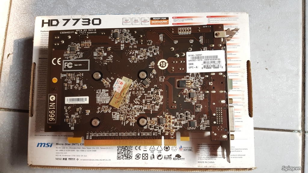 VGA MSI 7730DDR5 - 3