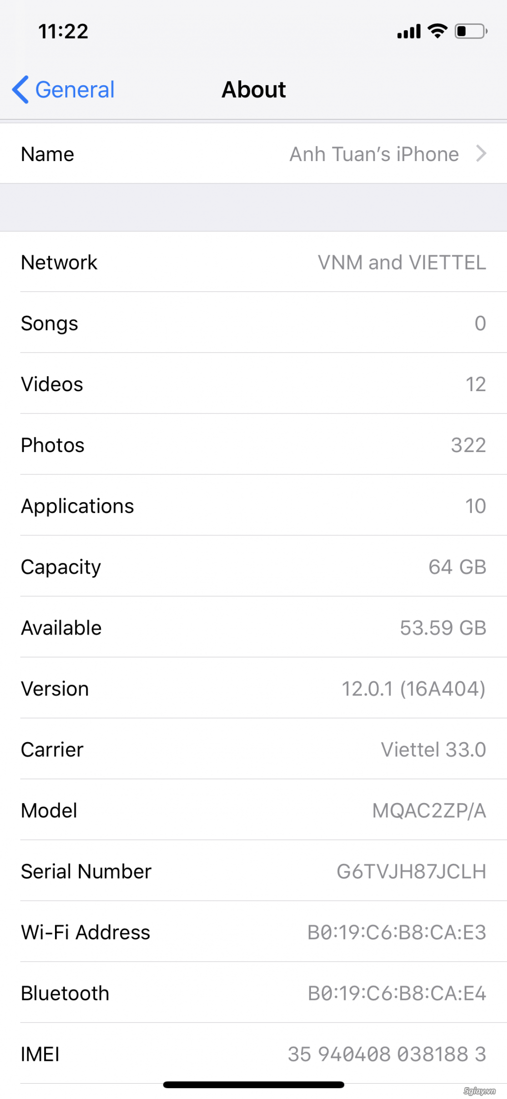 iPhone X 64GB (gray) - 1
