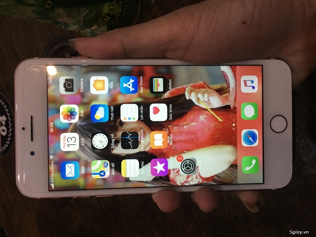Iphone 7 plus 32gb quốc tế hồng main zin máy đep 98% - 4