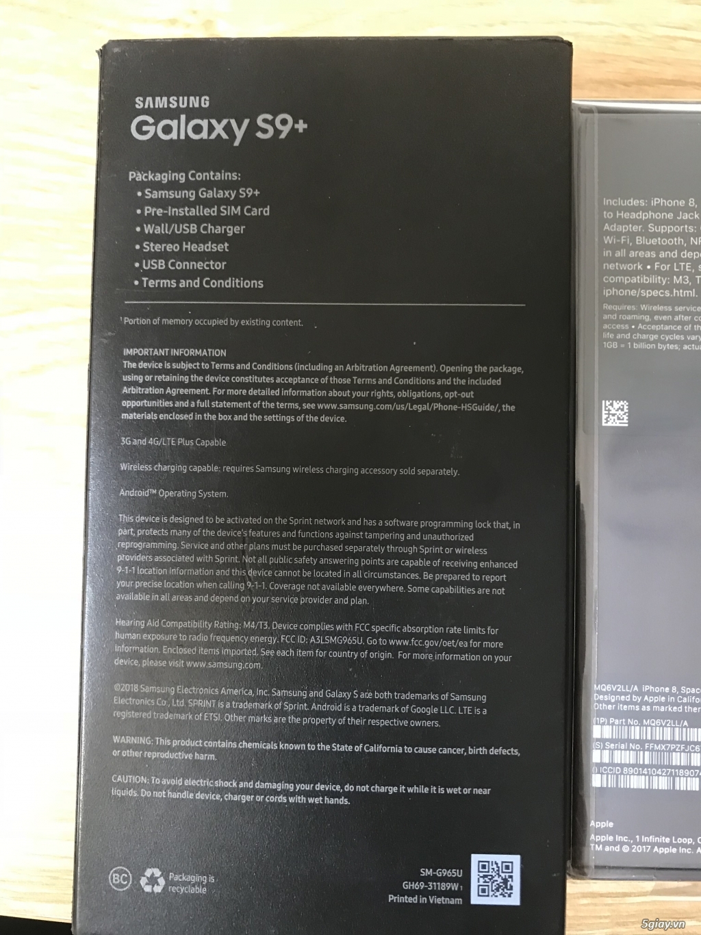 Iphone 8 64g + Samsung Galaxy s9+ 64g - 1