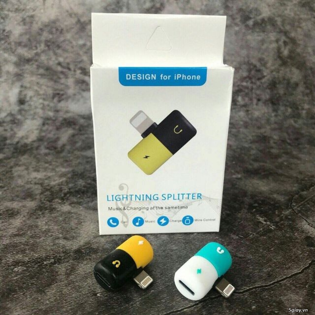 Adapter chuyển đổi hai đầu lightning cho iphone 7/8/X