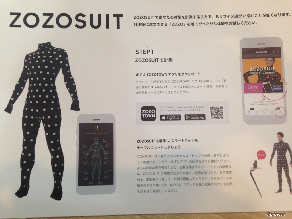 Nhận đặt hàng ZoZo Suit - sản phẩm may đo theo công nghệ.