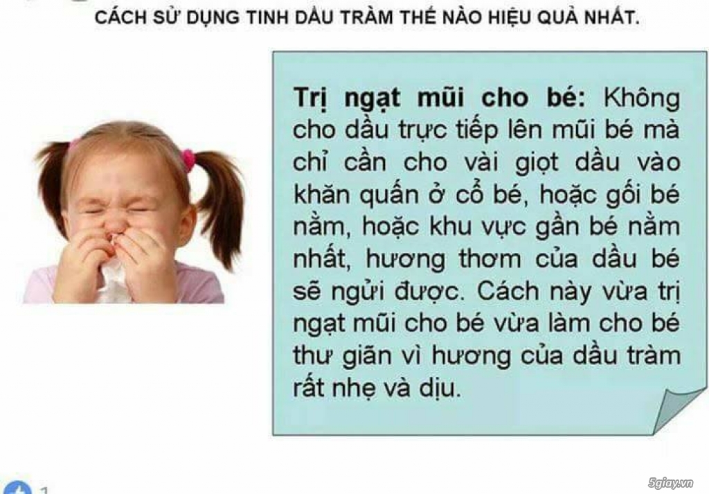 Công dụng của Dầu Tràn Huế với trẻ sơ sinh