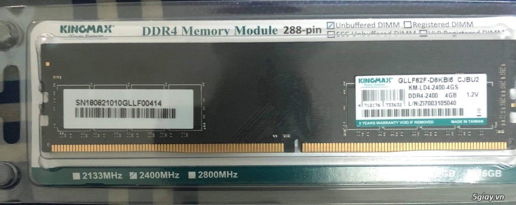Cần thanh lý SLL nhanh ram kingmax ddr4  4G   + ô cứng  Toshiba  500G