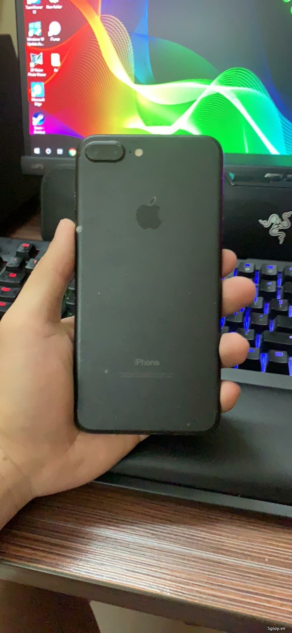 IPHONE 7 PLUS 32GB ĐEN NHÁM HƯ NÚT HOME