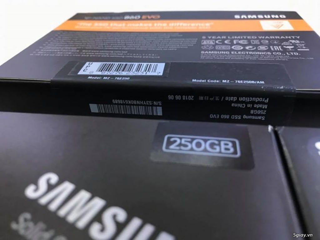 Ổ cứng 250GB SSD Samsung 860 EVO SATA 3 (6Gb/s) hàng Mỹ sealbox giá rẻ - 2