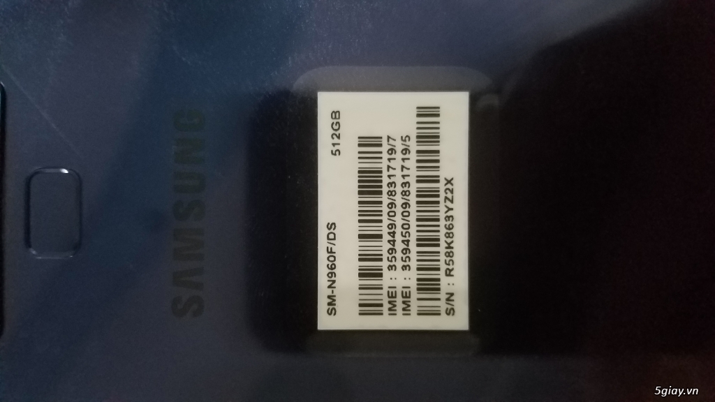 Samsung Note 9 SSVN - 99% - 2 sim - 512GB - Fullbox - BH 12/10/2019 - 4