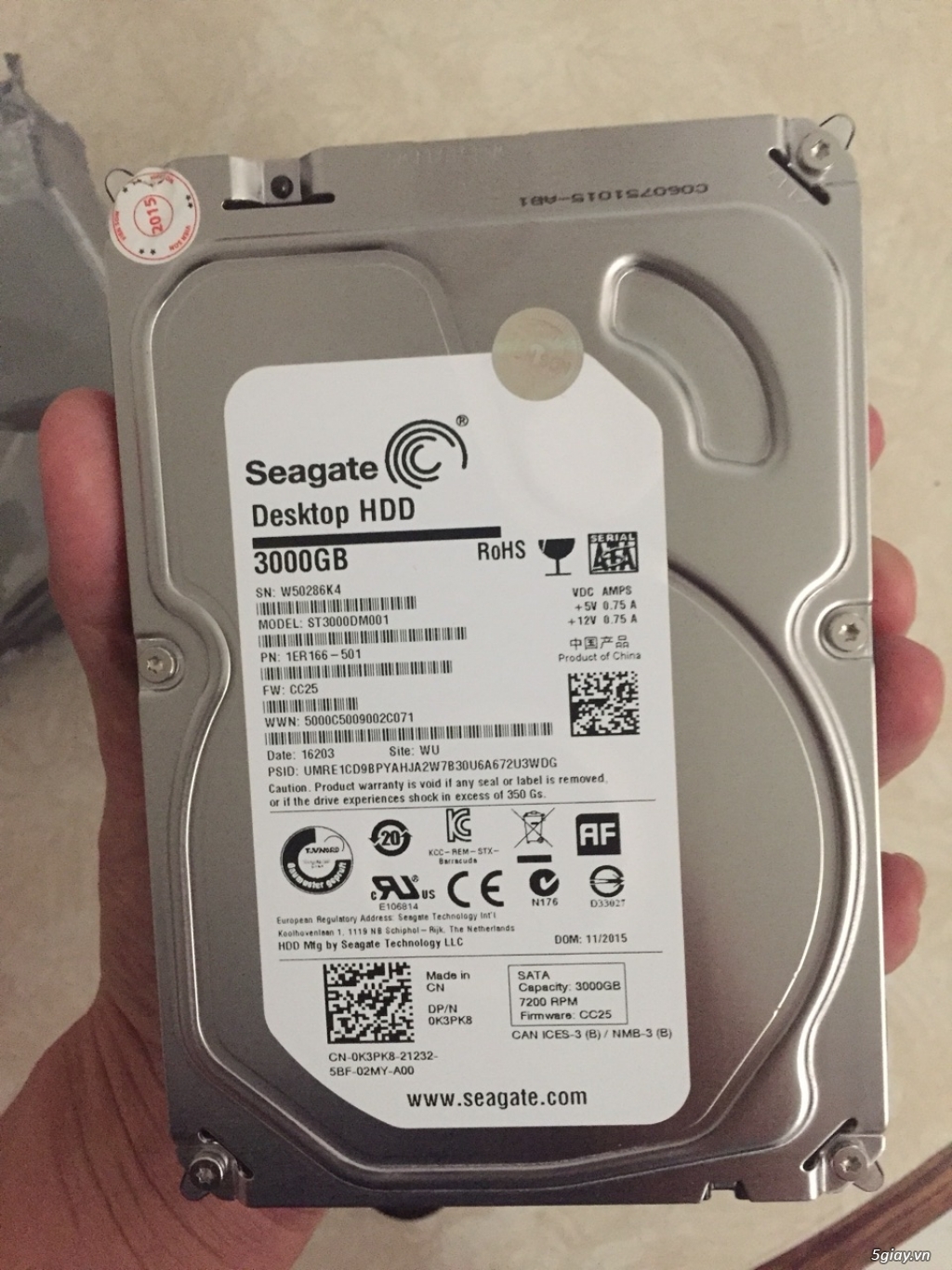 Cần bán HDD Seagate 3Tb giá rẻ