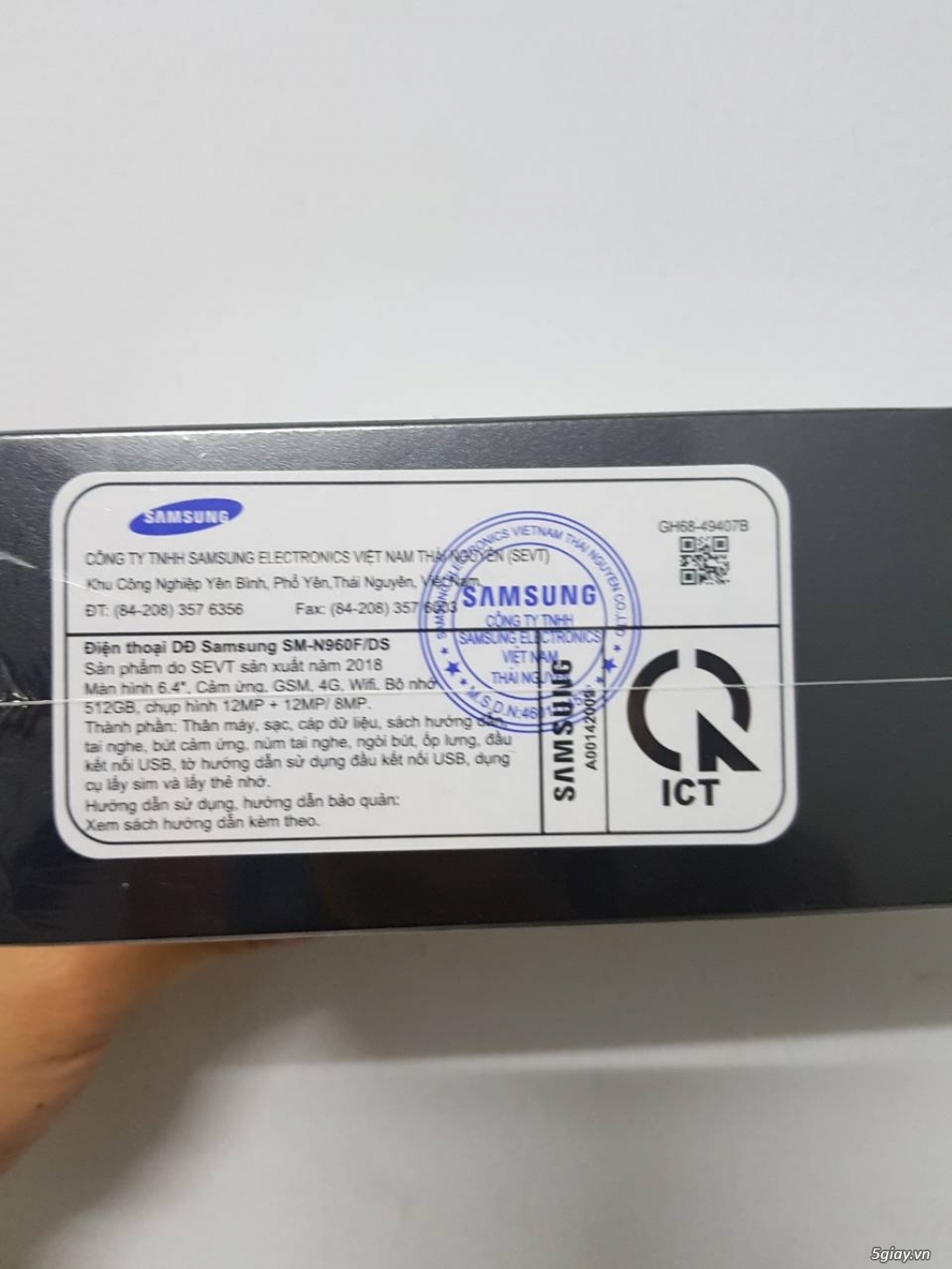 NOTE 9 (512GB) CHÍNH HÃNG SAMSUNG VN NGUYÊN SEAL - 1