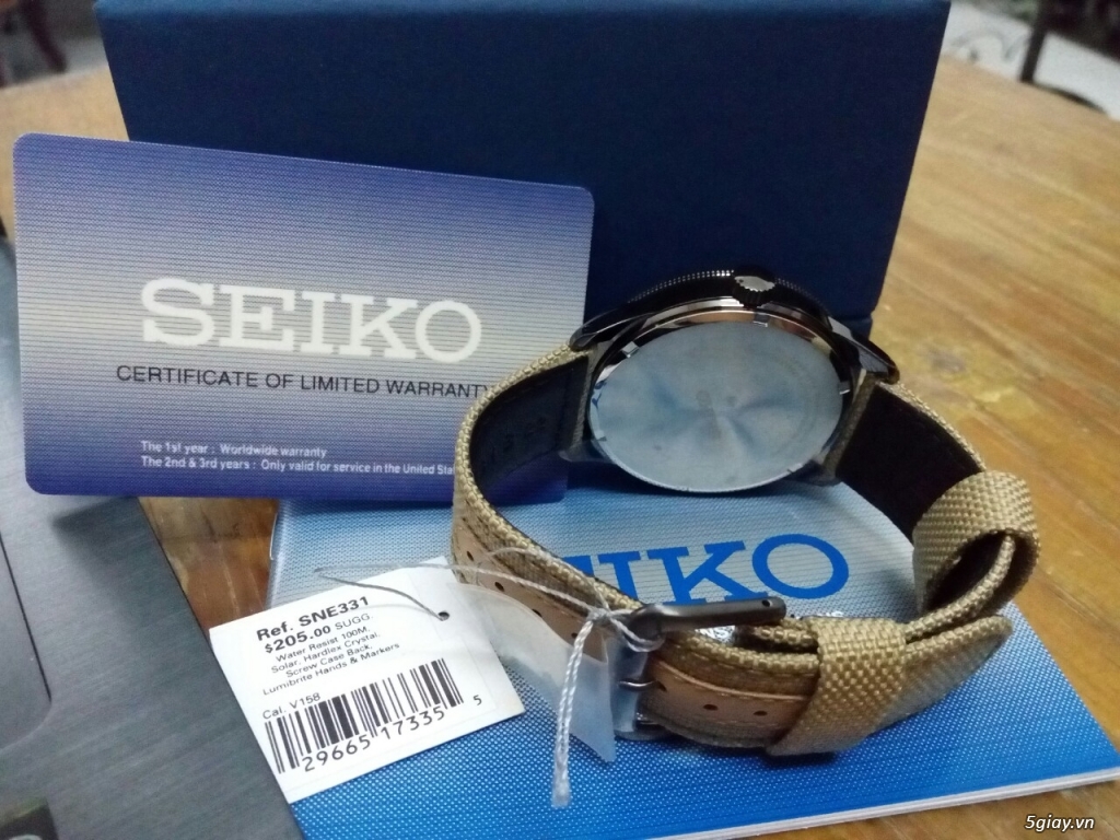 Đồng hồ Seiko Solar SNE331 xách tay từ Mỹ về - 3
