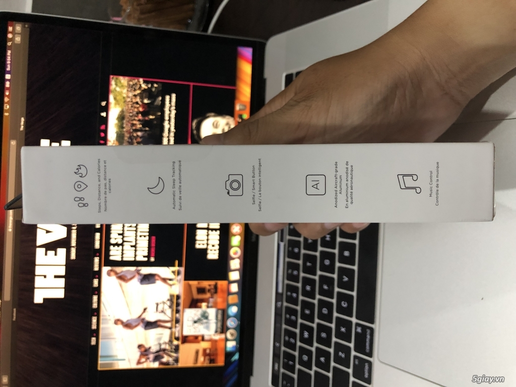 Bán misfit ray, dây da, vàng hồng - 1