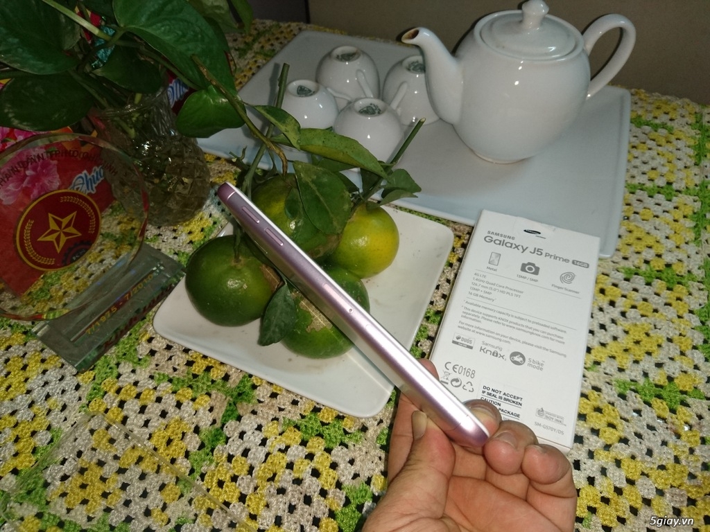 Samsung J5 Prime Pink màu vàng Hồng fullbox 99% - 2