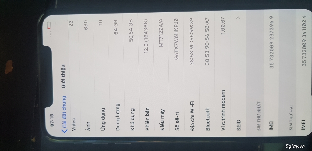 Bán iphone xsmax 64g mới mua 1 tuần hàng cty bảo hành vỡ rơi nước 1 năm - 1