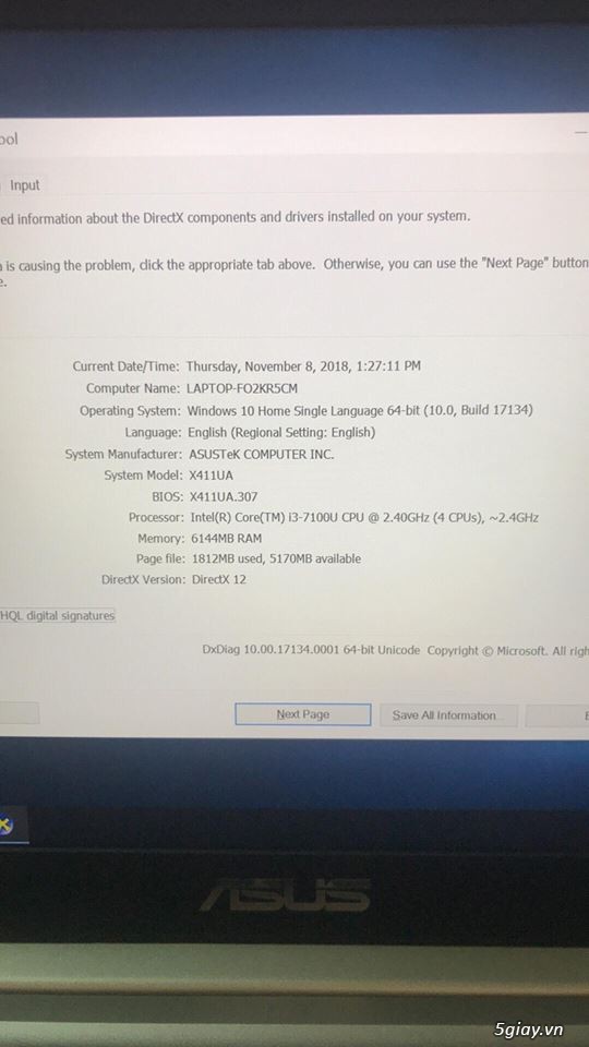 Bán Laptop Asus Vivobook S14 - 1