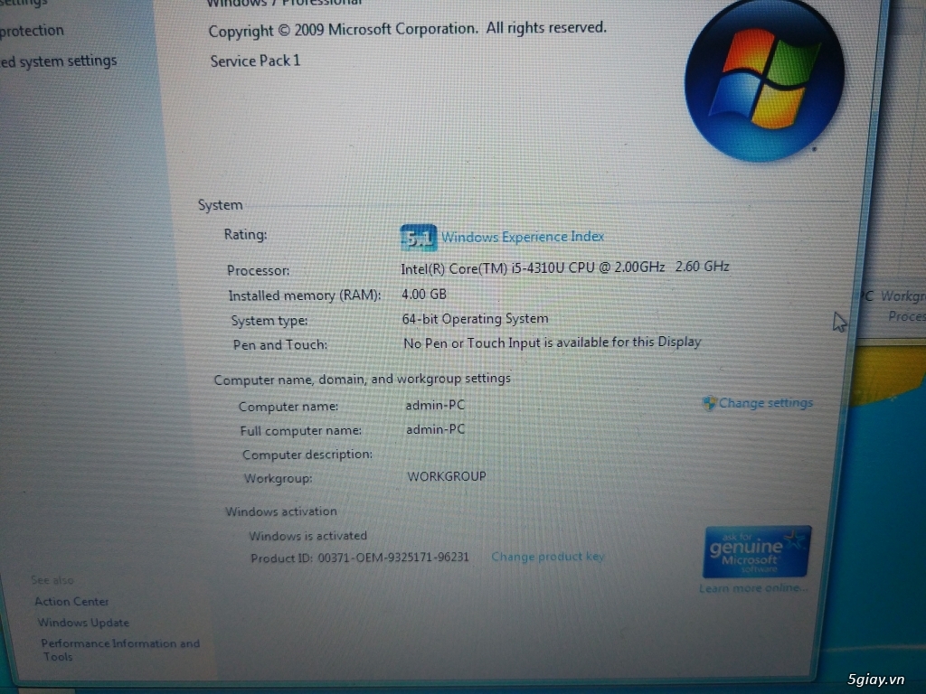 Laptop dell e5540 i5 thế hệ 4 ssd 128gb máy mới 99% - 4