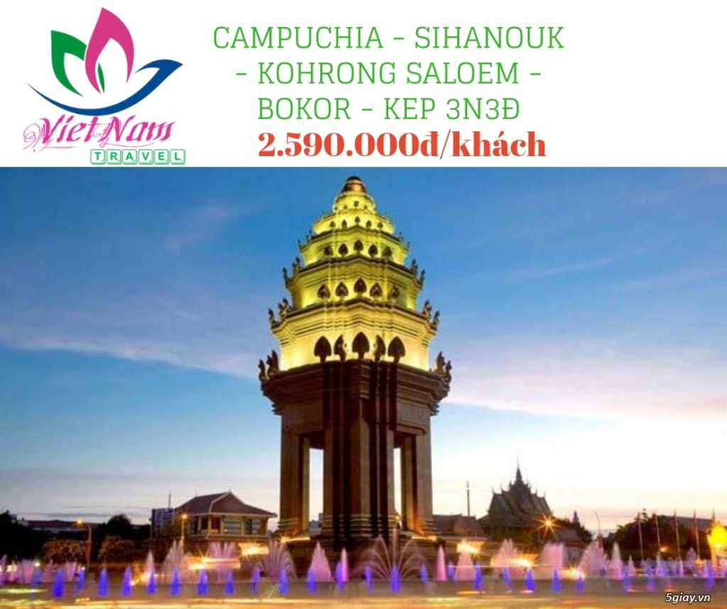 Tour Campuchia 3 ngày 3 đêm giá rẻ - 1