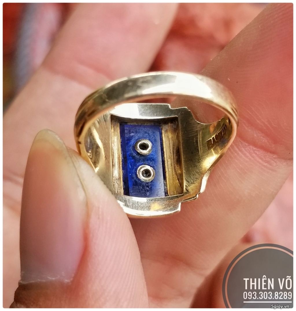 Nhẫn mỹ vàng 10k năm 1955 cho nam tay nhỏ cực đẹp - 5