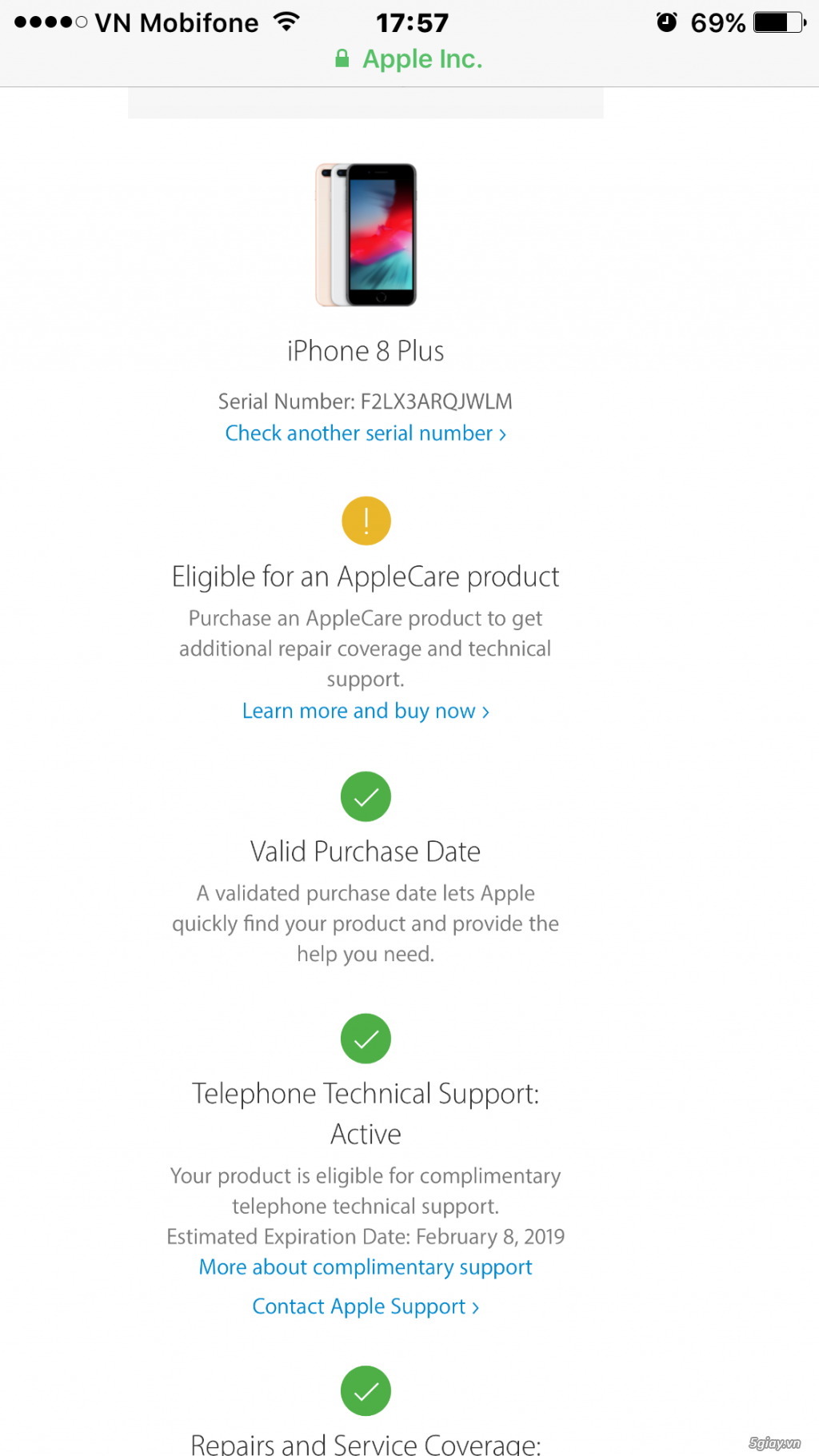 IPHONE 8 plus đỏ bh vn 1 năm
