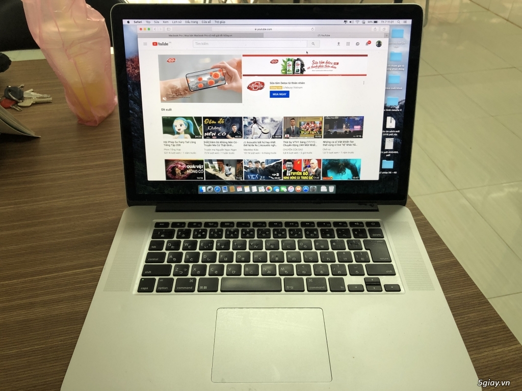 Macbook Pro 2013 retina 15.4 inchi i7 gam 8gb 256G