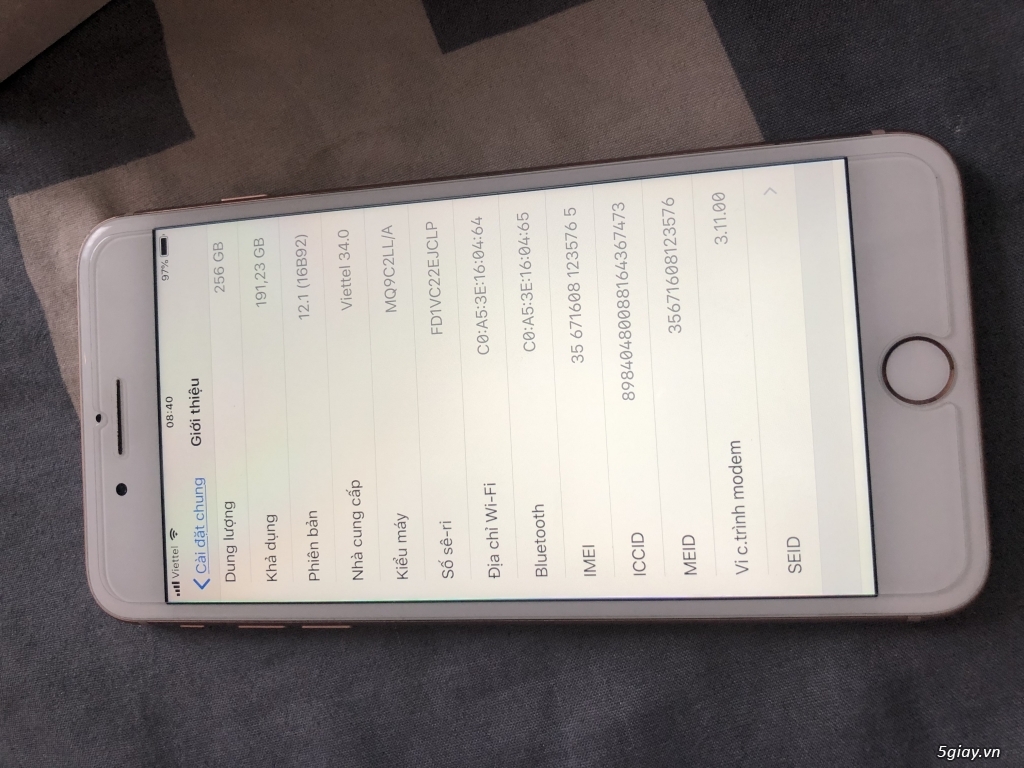 Cần bán : iphone 8plus gold 256gb Mỹ máy nhà sữ dụng - 2