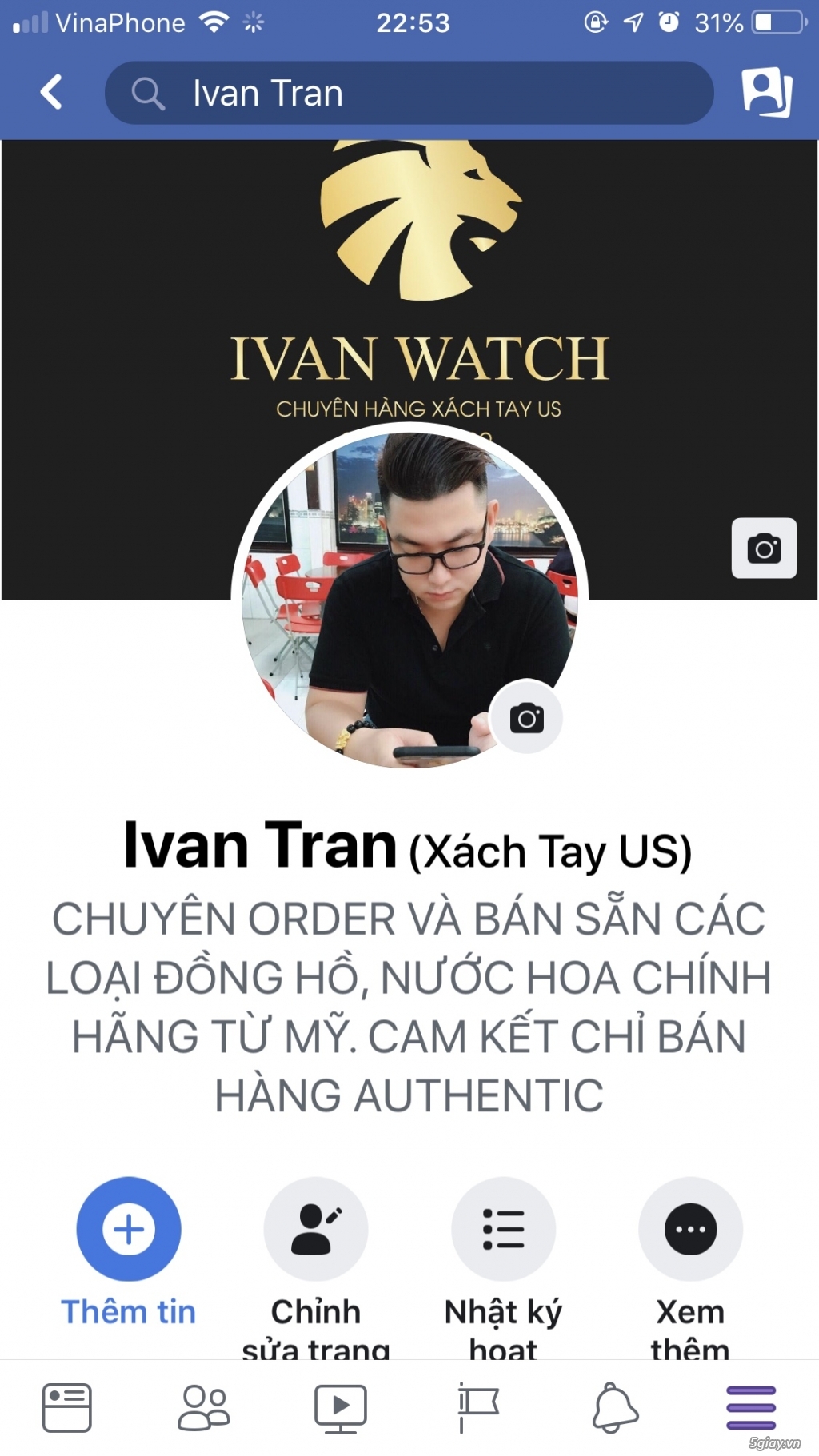Ivan Watch Chuyên đồng hồ, nước hoa xách tay chuẩn Auth 100%