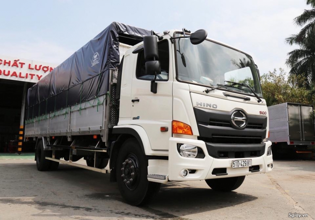 HINO 8 TẤN THÙNG MUI BẠT, EURO 4 ĐỜI 2018. - 3