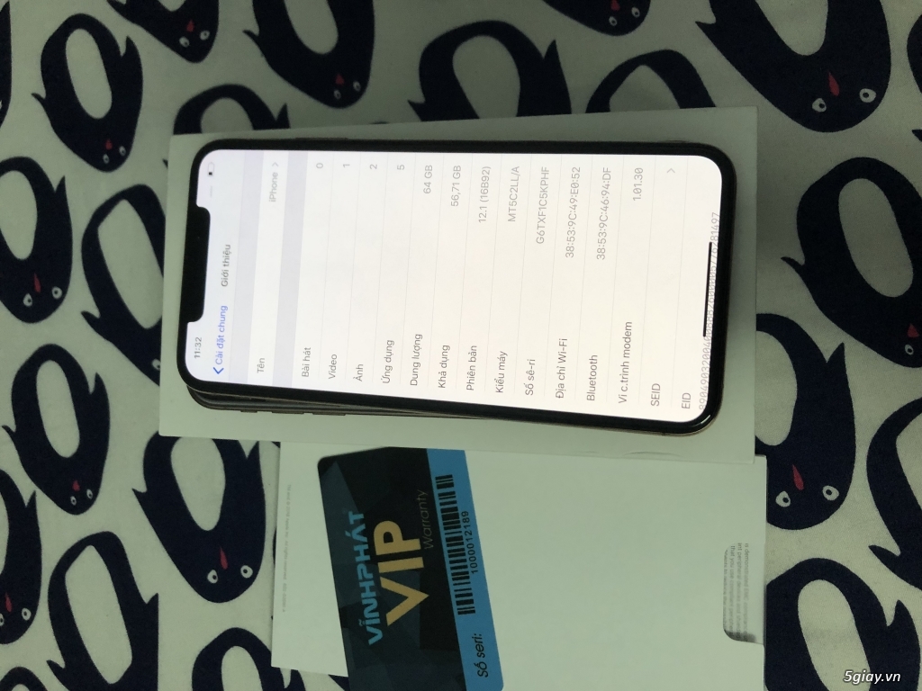 Iphone XS Max 64GB Gold Fullbox 99%