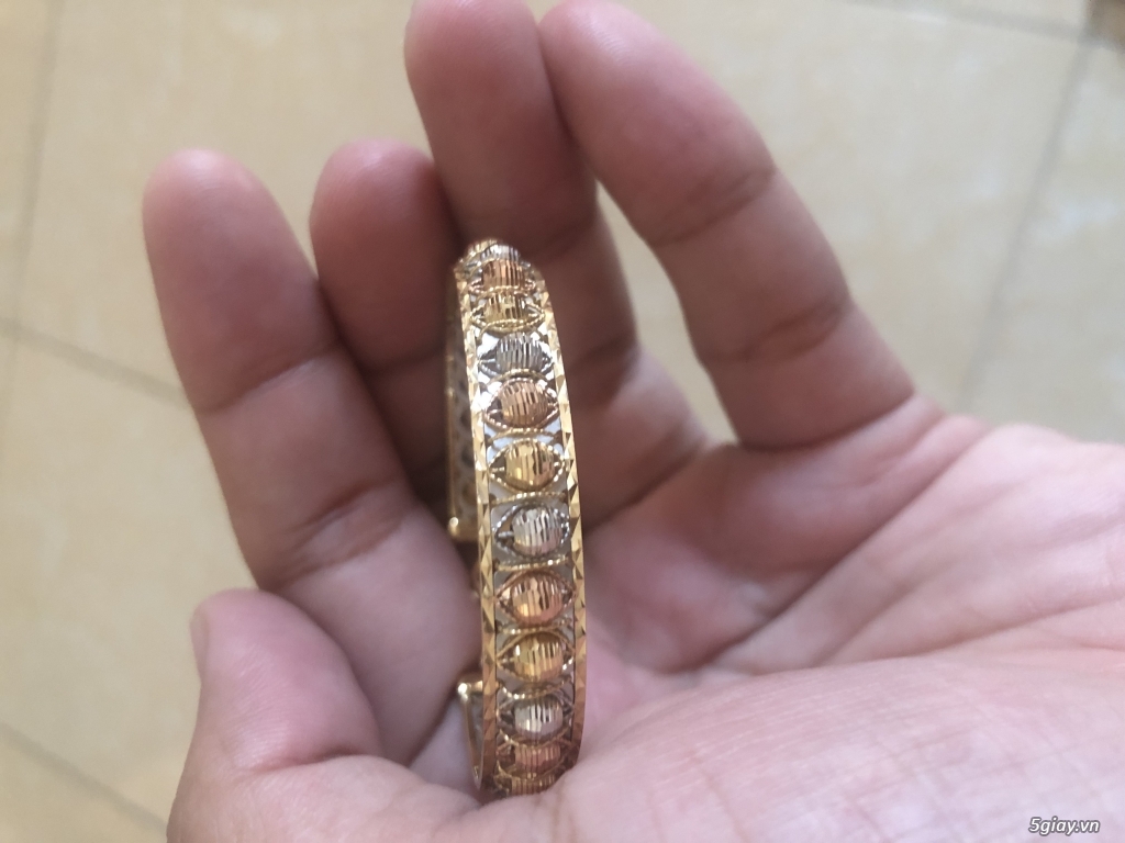Bán lắc tay nữ vàng Ý 750, vàng 3 màu, mới chưa sử dụng - 1