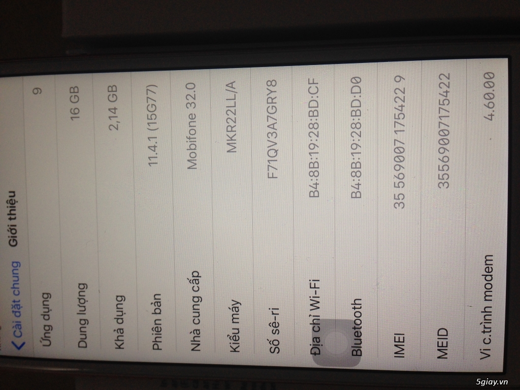 Ip 6s hồng 16gb - 2