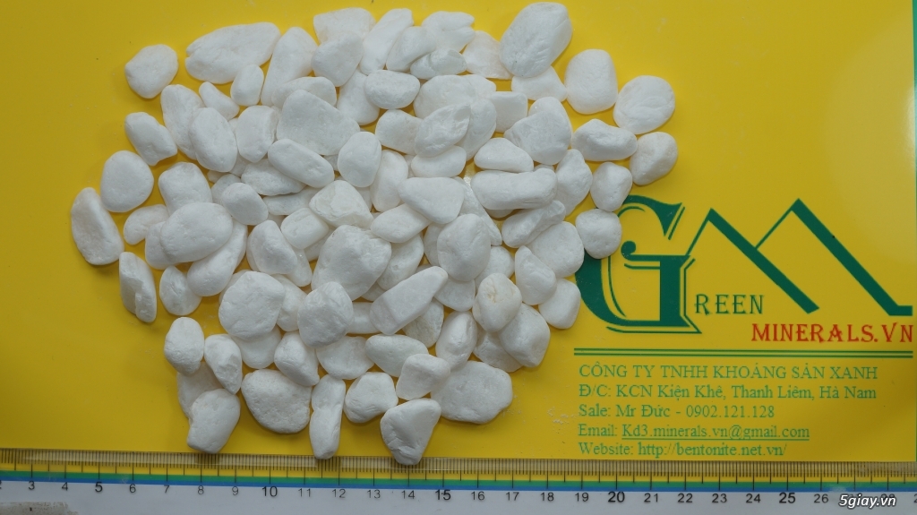 Sỏi trắng trí sân vườn