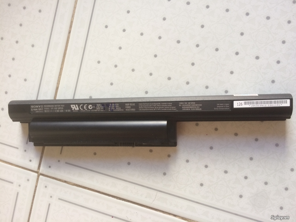 Pin zin theo máy laptop Sony VGP-BPS26 dùng cho rất nhiều dòng máy