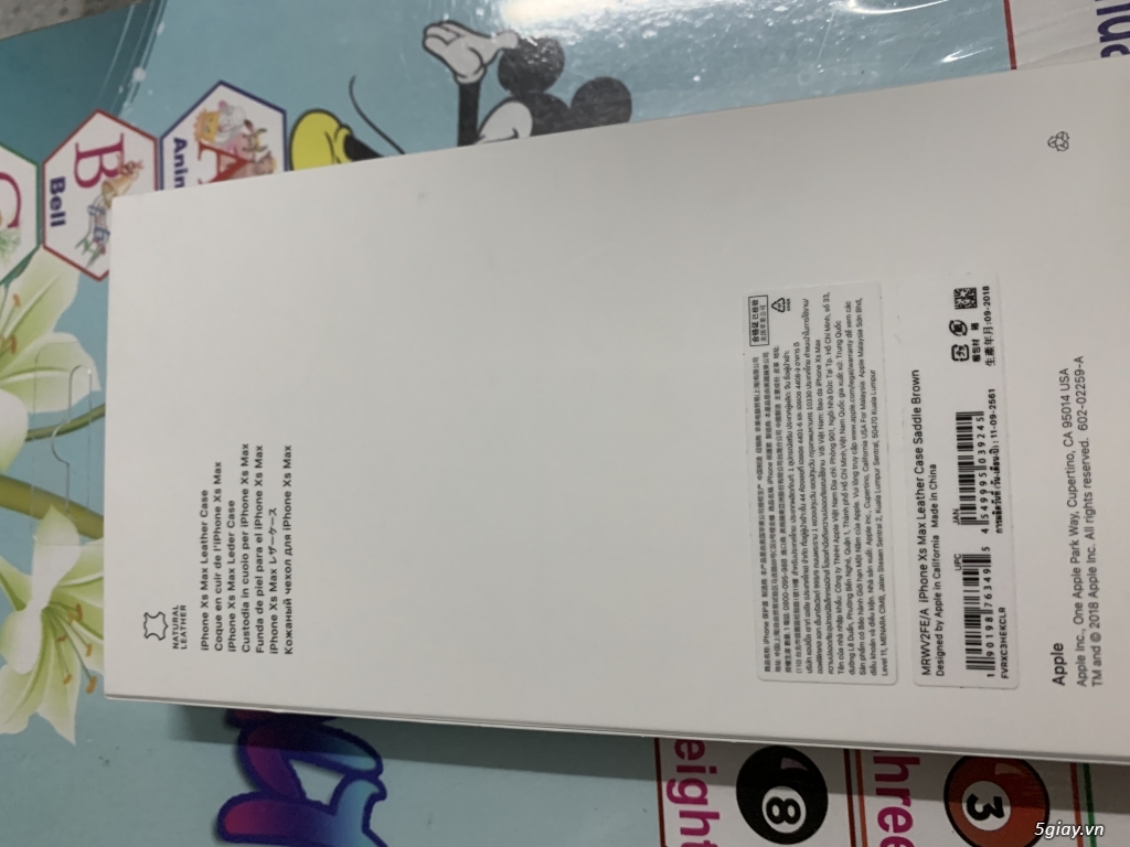 Apple leather case xs max brown fpt