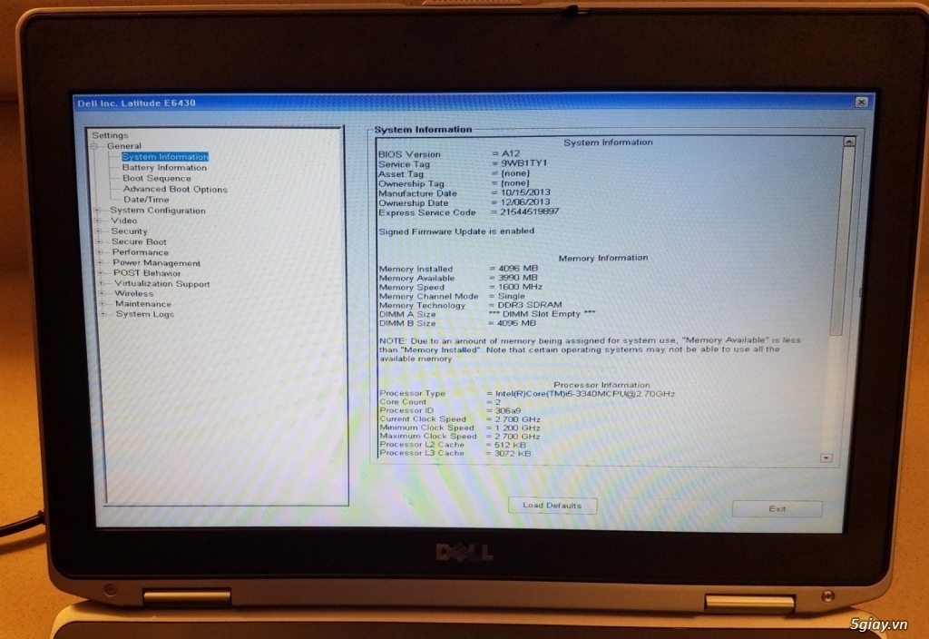 Dell Latitude E6430 Bussiness Windows License, Ivy Core i5-3340M 2.7Gh - 6