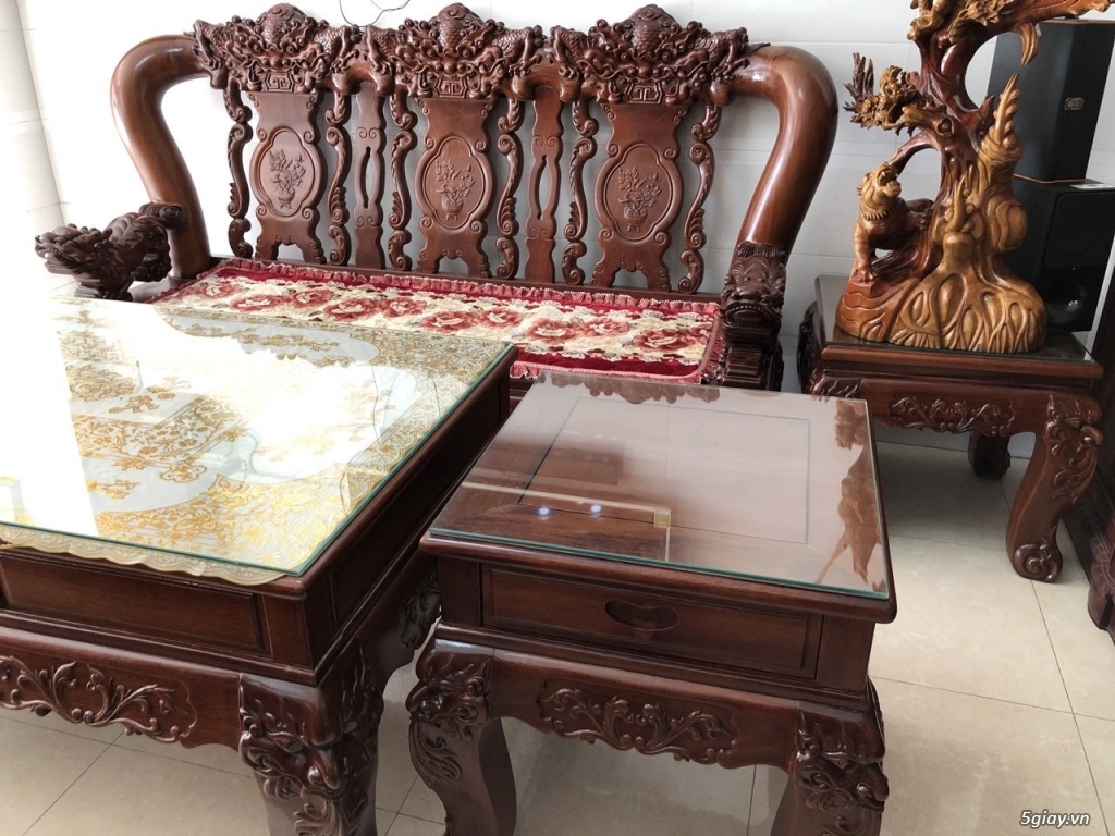 Thanh lý 6 món Gỗ Đỏ Chạm Tay 150tr - 3
