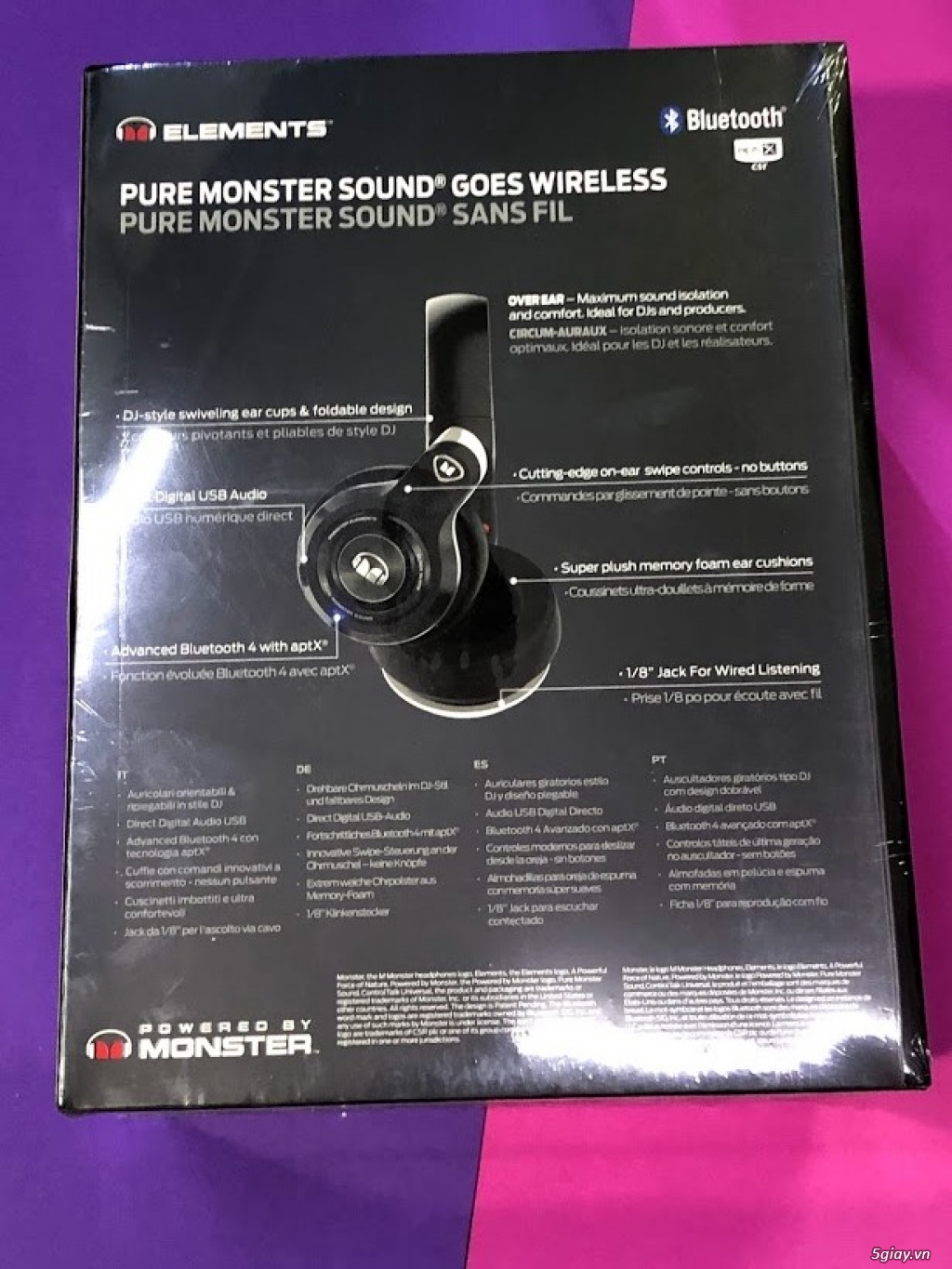 Tai nghe bluetooth Monster Elements Wireless Over Ear - 1