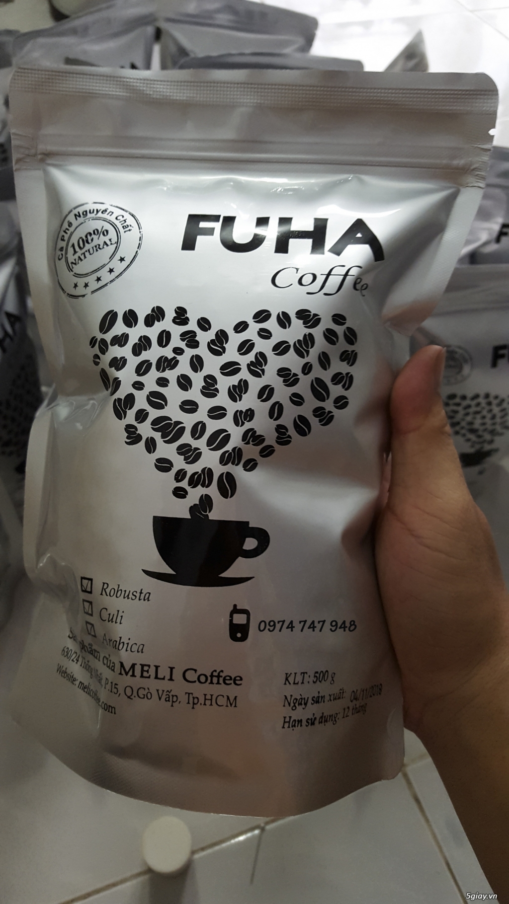 Cà phê FUHA  nguyên chất 100% (rang mộc) - 4