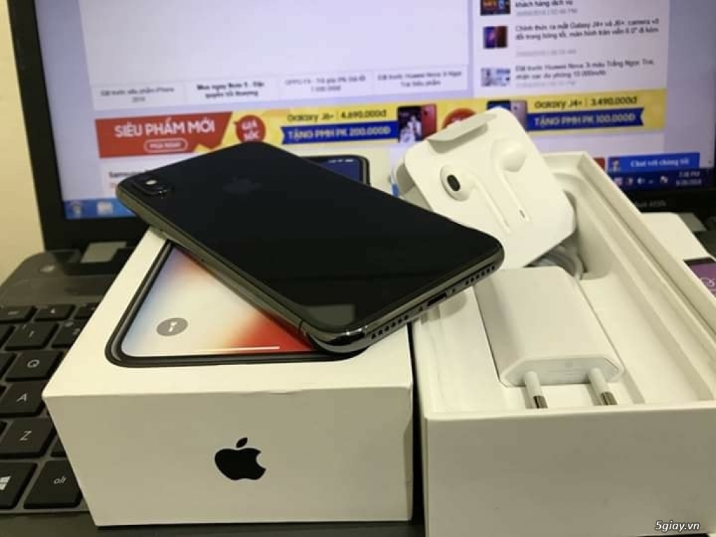 Iphone X quốc tế 256Gb Black Như mới 99% Bh Điện Máy Xanh còn 6 Tháng - 2