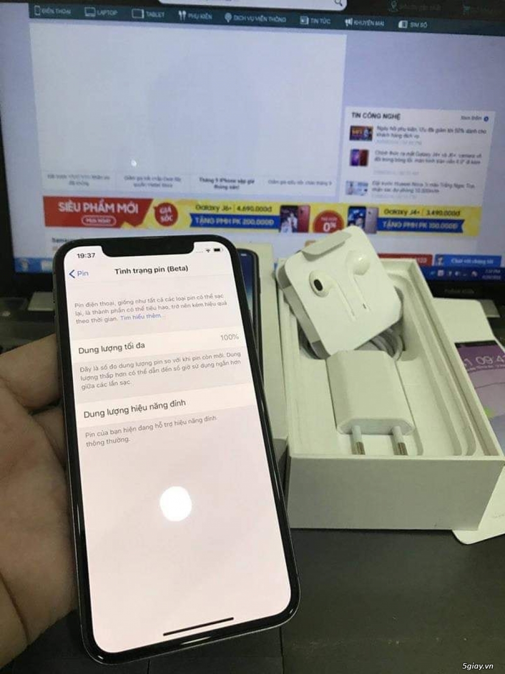 Iphone X quốc tế 256Gb Black Như mới 99% Bh Điện Máy Xanh còn 6 Tháng - 4