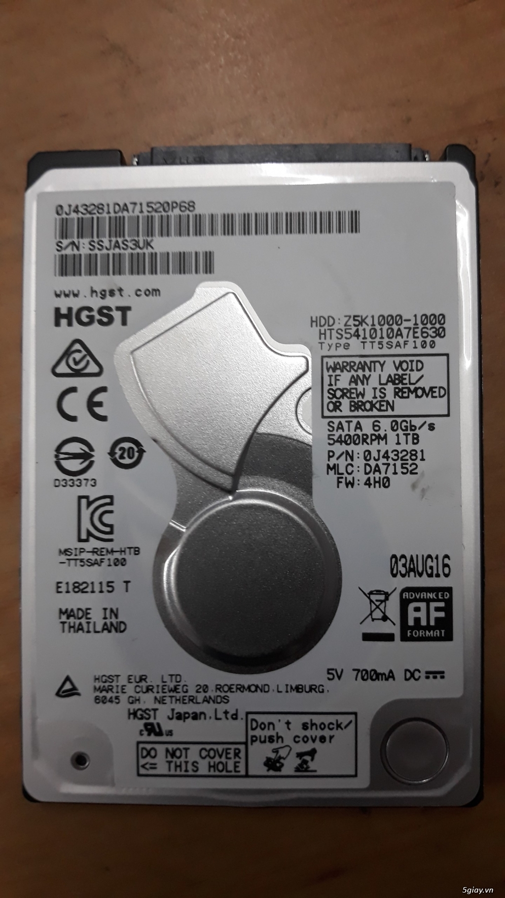 Thanh lý HDD 1TB Western Digital laptop (kèm Box) - 4