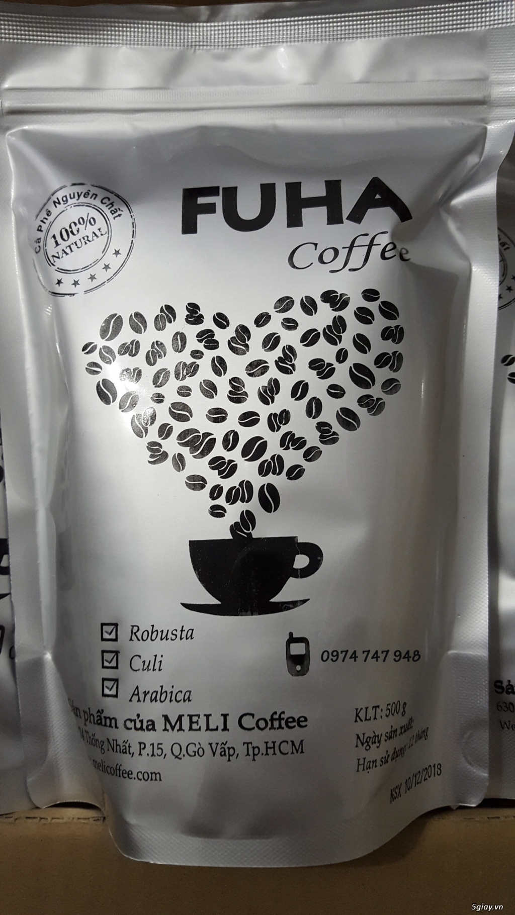 Cà phê FUHA  nguyên chất 100% (rang mộc) - 3
