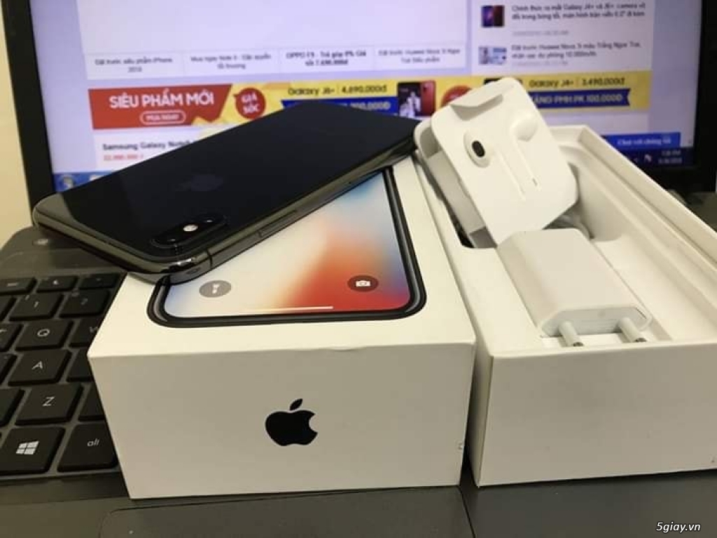 Iphone X quốc tế 256Gb Black Như mới 99% Bh Điện Máy Xanh còn 6 Tháng