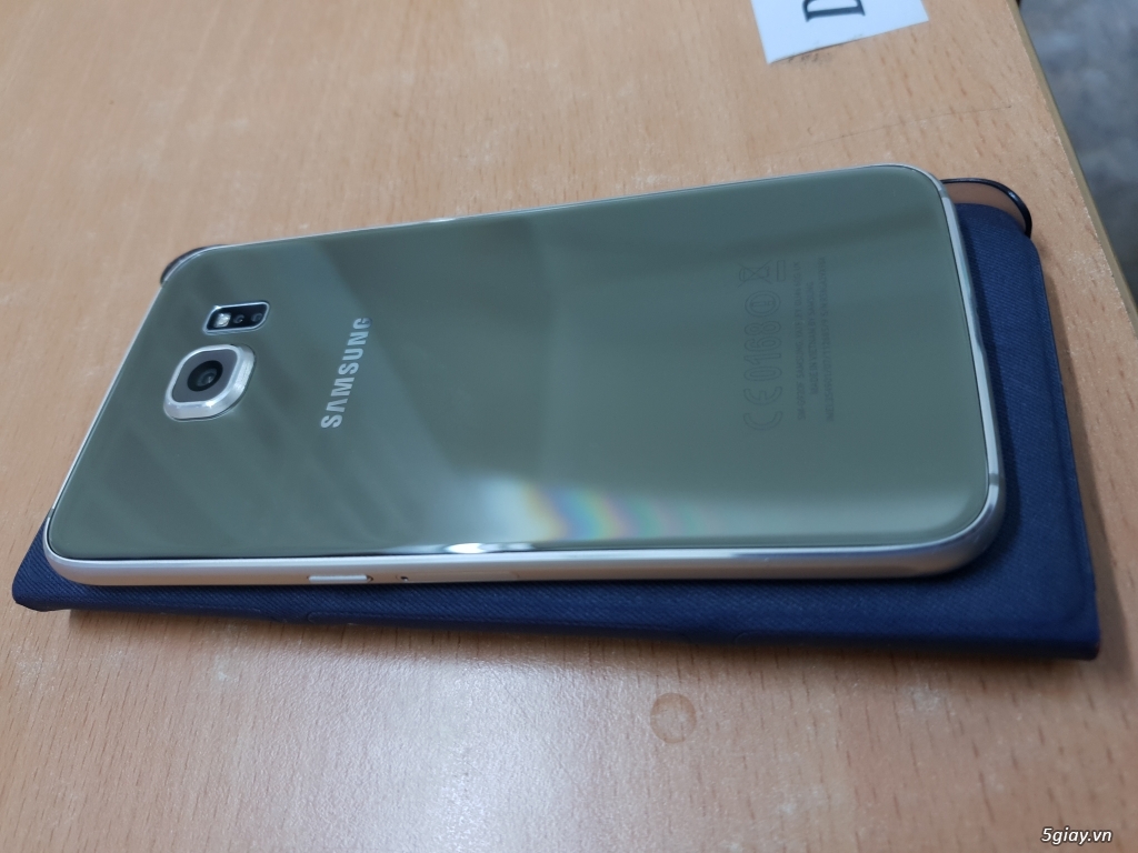 Samsung S6 màu vàng, nứt kính, cảm ứng vẫn tốt, máy đẹp giá rẻ - 3