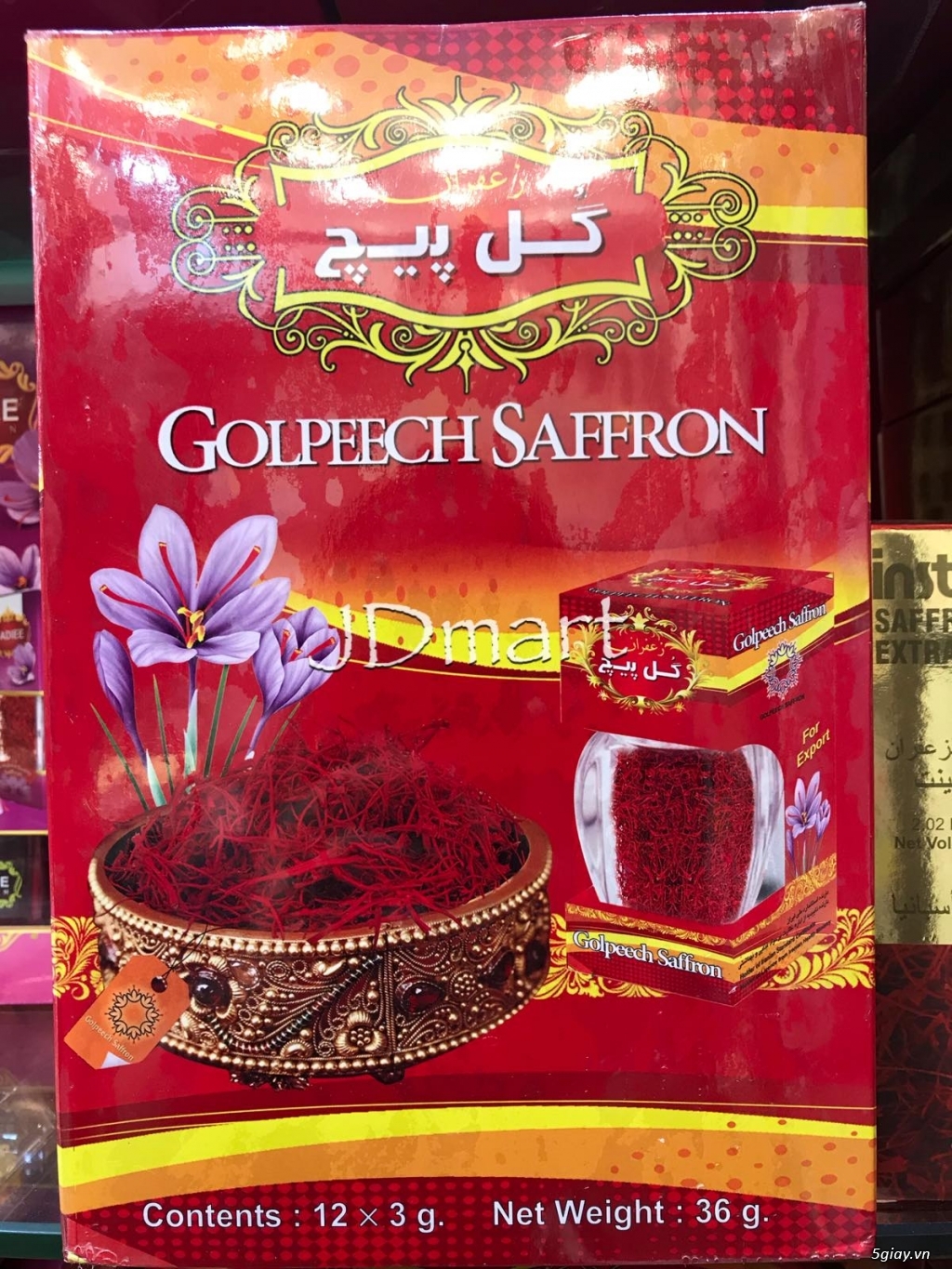 Sỉ Lẻ Saffron - Nhụy Hoa Nghệ Tây IRAN Xách Tay Trực Tiếp Từ DUBAI - 3
