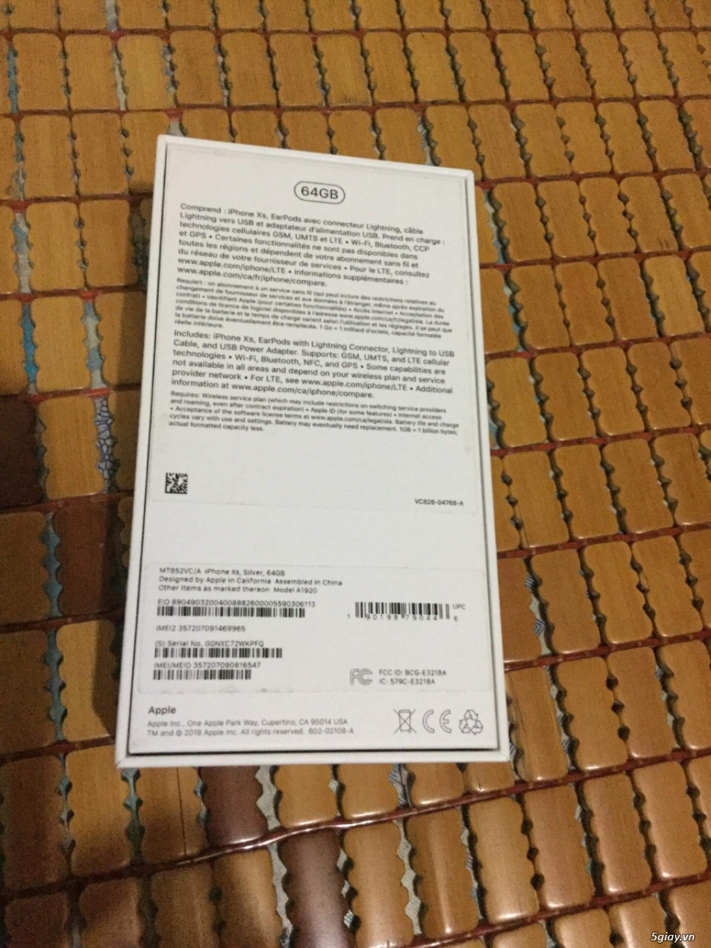 iphone Xs 64Gb silver 99.99%