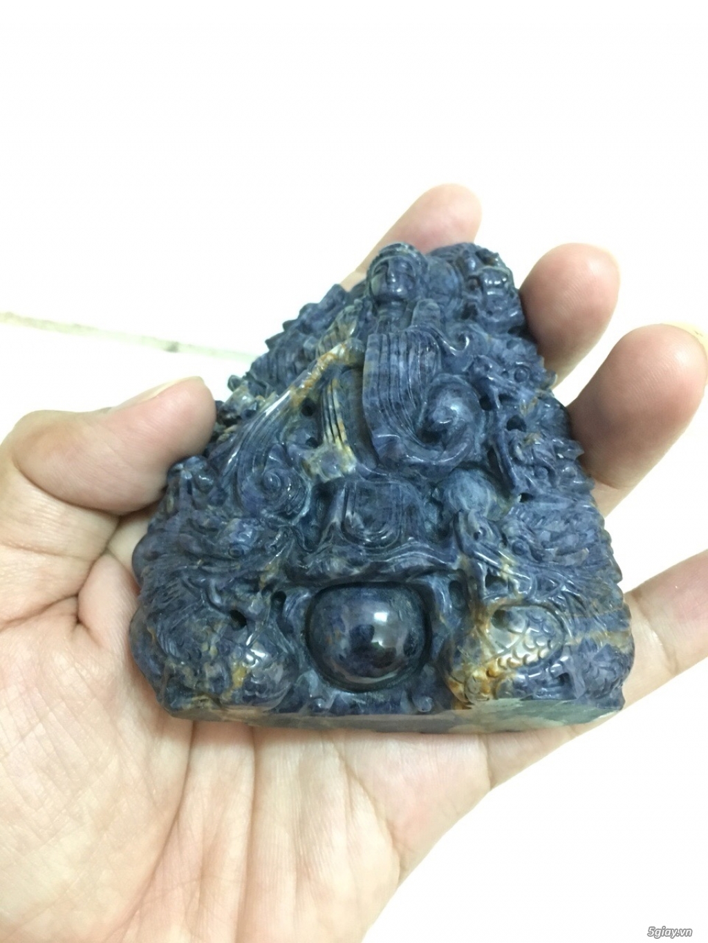 Mặt dây, Nhẫn Cẩm thạch chạm rồng, Tỳ hưu phong thuỷ - 10