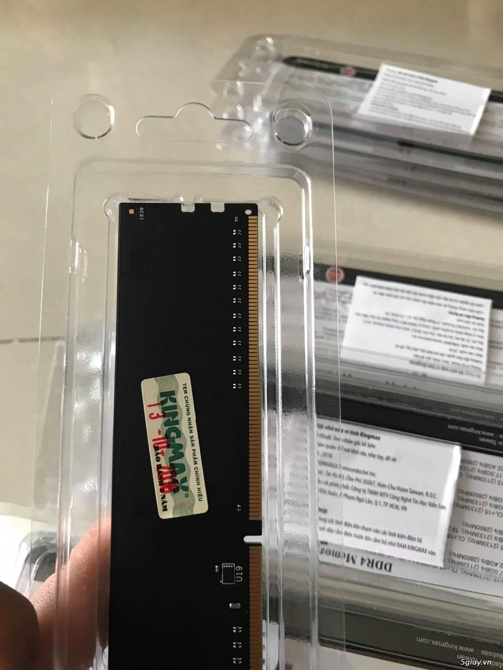 Thanh lý dẹp cty ram Kingmax DDR4 4G + ổ cứng 500G  nguyên Hộp HB 3N - 4